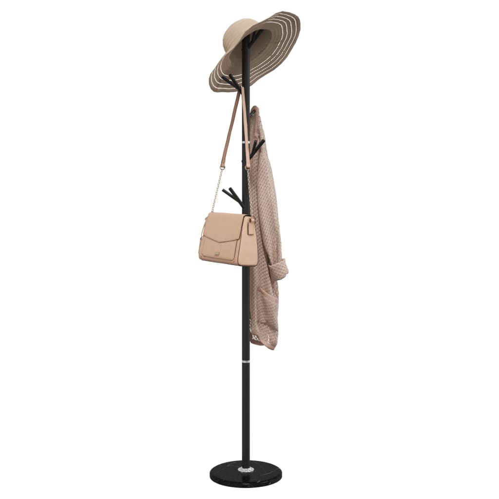 vidaXL Garment Rack Black 175 cm Powder-Coated Iron