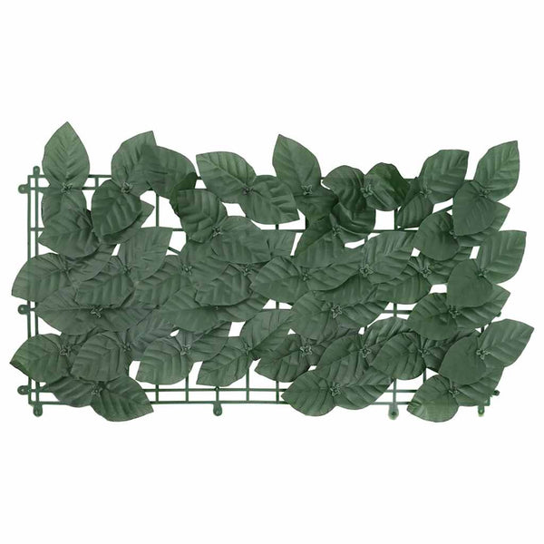 vidaXL Balcony Privacy Screen with Dark Green Leaves 200x75 cm
