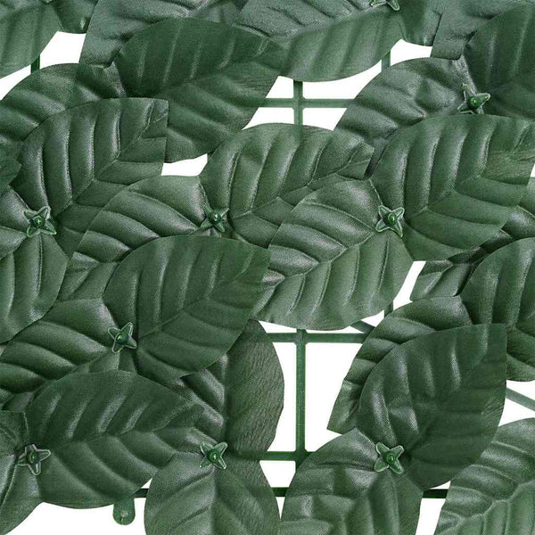vidaXL Balcony Privacy Screen with Dark Green Leaves 200x75 cm