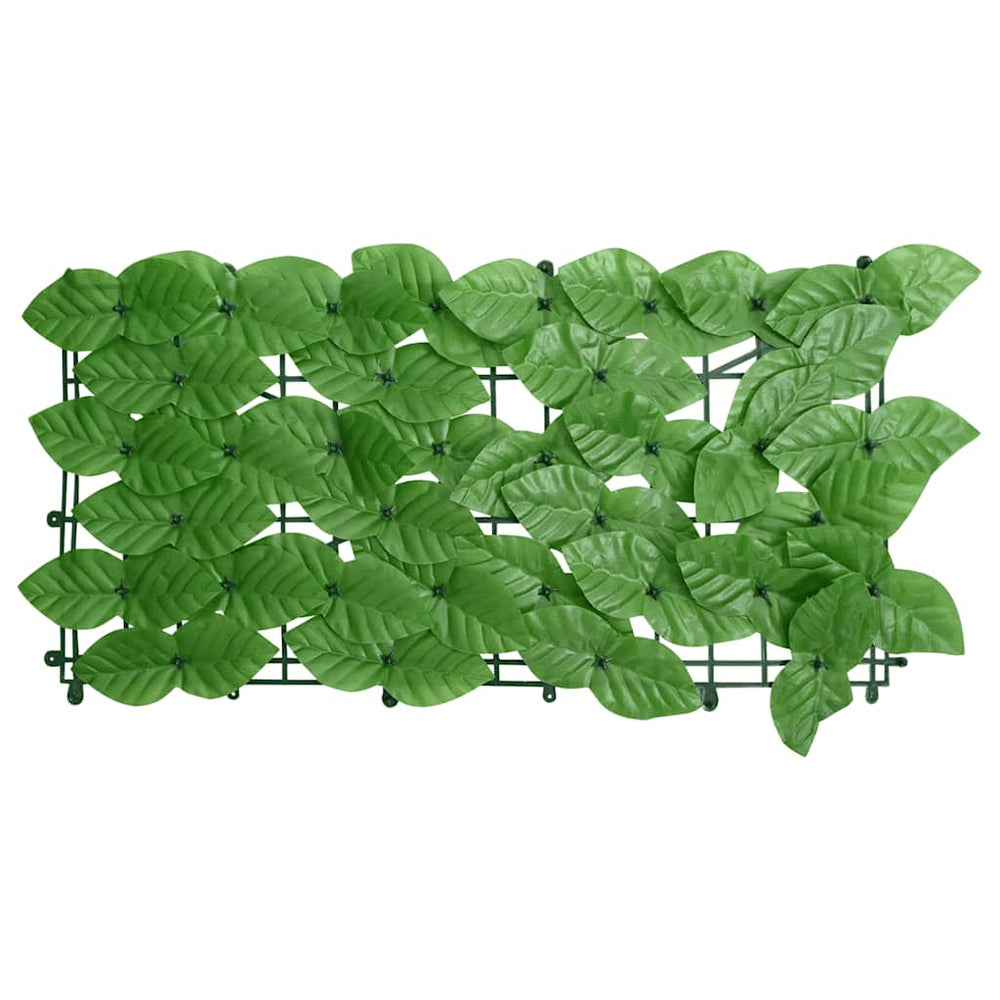 vidaXL Balcony Privacy Screen with Green Leaves 200x75 cm