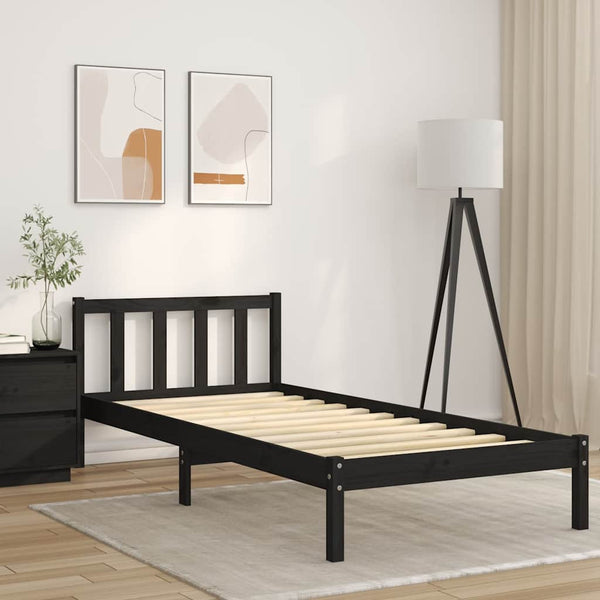 vidaXL Slatted Bed Base 90x200 cm Solid Pine Wood