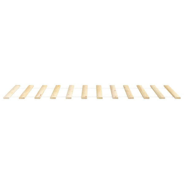 vidaXL Slatted Bed Base 90x200 cm Solid Pine Wood