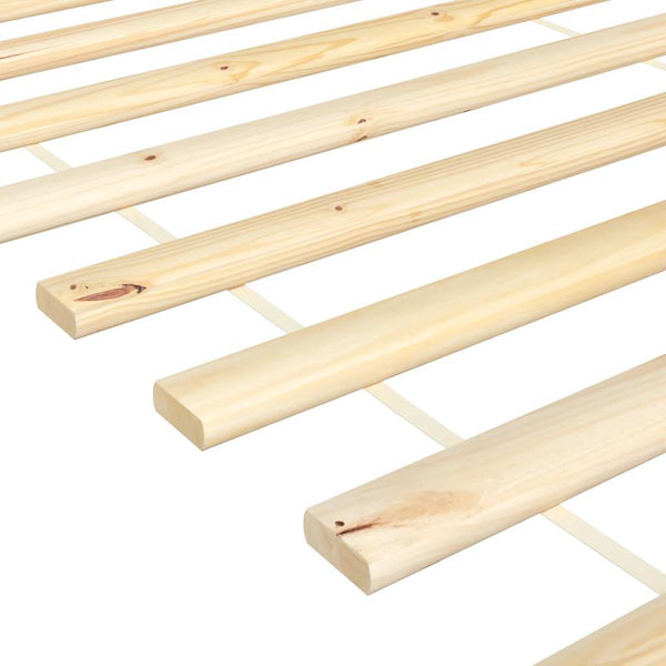 vidaXL Slatted Bed Base 90x200 cm Solid Pine Wood