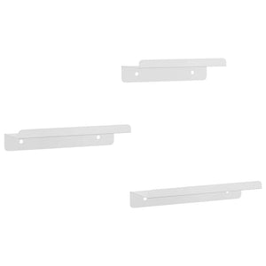 vidaXL Wall Shelves 3 pcs. Silver Stainless Steel