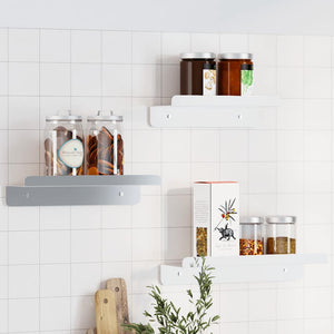vidaXL Wall Shelves 3 pcs. Silver Stainless Steel