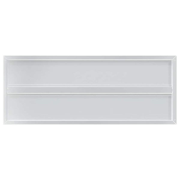 vidaXL Wall Shelves 2 pcs. 100x40 cm Silver Stainless Steel