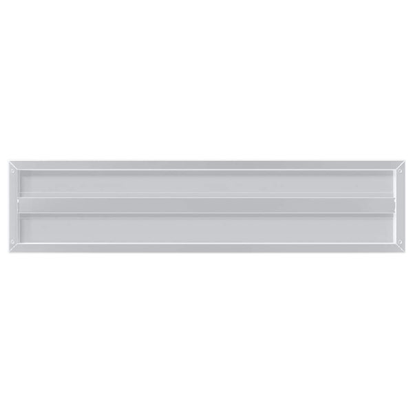 vidaXL Wall Shelves 2 pcs. 100x23.5 cm Silver Stainless Steel