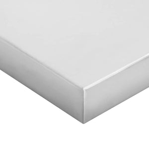 vidaXL Wall Shelves 2 pcs. 75x40 cm Silver Stainless Steel