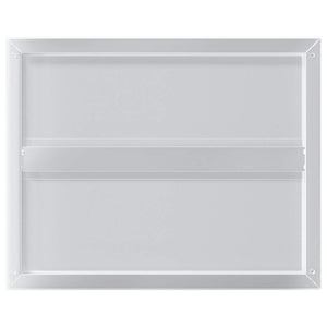 vidaXL Wall Shelves 2 pcs. 50x40 cm Silver Stainless Steel