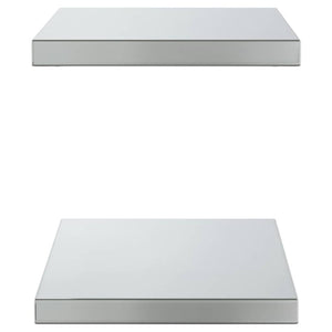 vidaXL Wall Shelves 2 pcs. 50x30 cm Silver Stainless Steel