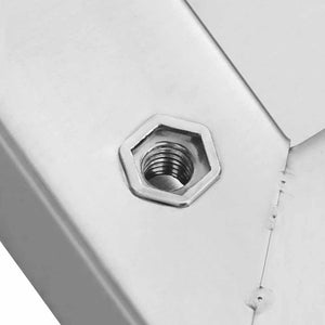 vidaXL Wall Shelves 2 pcs. 50x30 cm Silver Stainless Steel