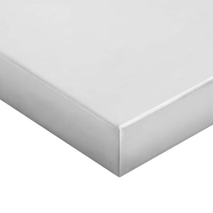 vidaXL Wall Shelves 2 pcs 50x23.5 cm Silver Stainless Steel