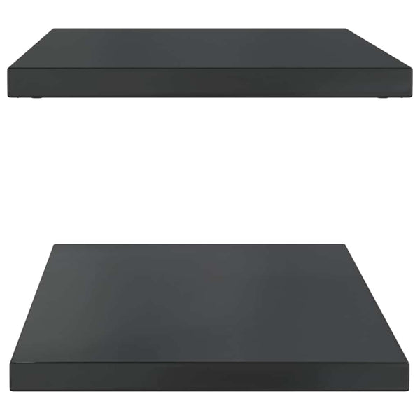 vidaXL Wall Shelves 2 pcs. 100x40 cm Black Stainless Steel