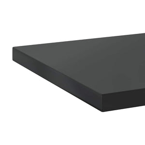 vidaXL Wall Shelves 2 pcs. 100x40 cm Black Stainless Steel