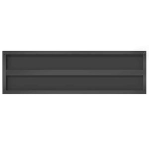 vidaXL Wall Shelves 2 pcs 100x30 cm Black Stainless Steel
