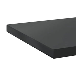 vidaXL Wall Shelves 2 pcs 100x30 cm Black Stainless Steel