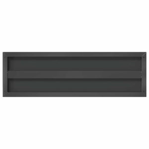vidaXL Wall Shelves 2 pcs. 75x23.5 cm Black Stainless Steel