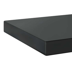 vidaXL Wall Shelves 2 pcs. 75x23.5 cm Black Stainless Steel
