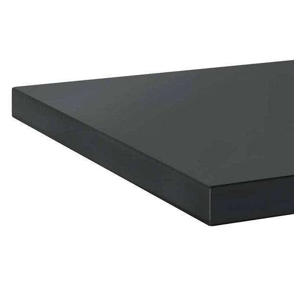 vidaXL Wall Shelves 2 pcs. 50x40 cm Black Stainless Steel