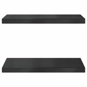 vidaXL Wall Shelves 2 pcs. 50x30 cm Black Stainless Steel