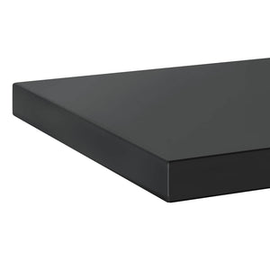 vidaXL Wall Shelves 2 pcs. 50x30 cm Black Stainless Steel