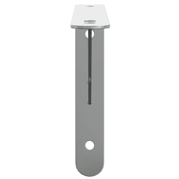 vidaXL Shelf Brackets 4 pcs 23.5x2.5x15.5 cm Silver Stainless Steel