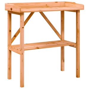 vidaXL Potting Bench with Storage Brown 78x38x82.5 cm Solid Fir Wood