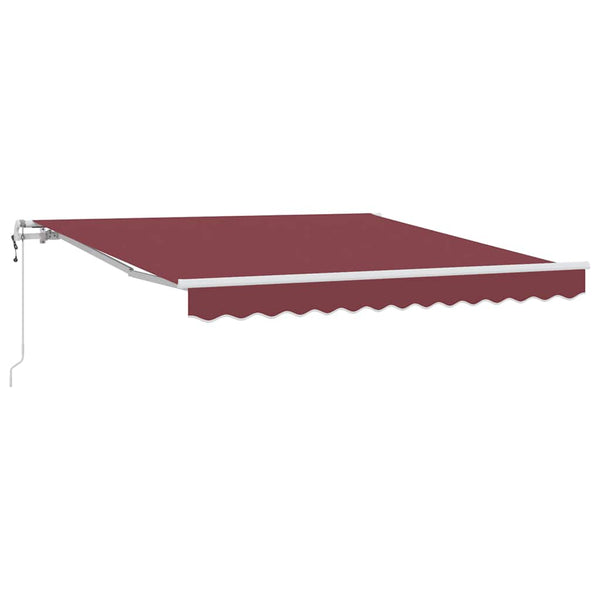 vidaXL Awning Automatic Burgundy 300x250 cm
