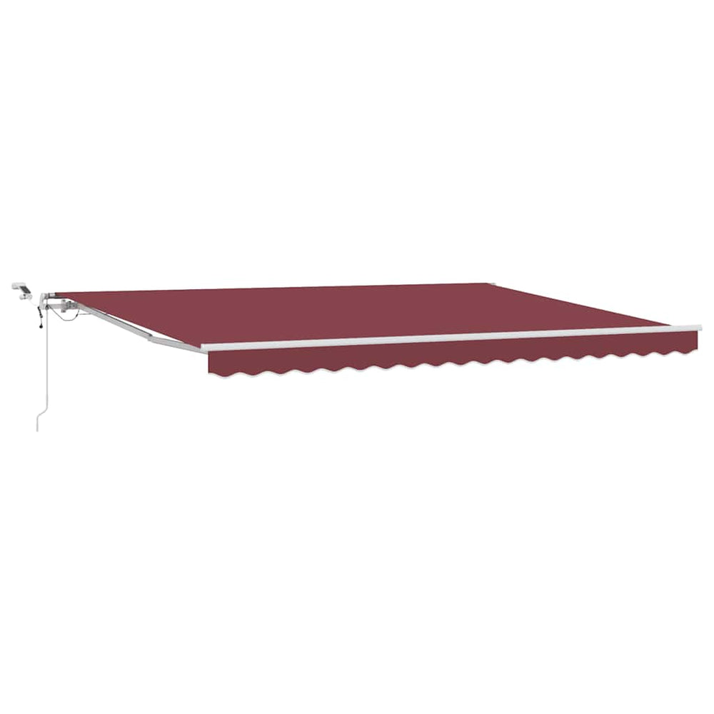 Automatische Weinrote LED Markise 450x300 cm
