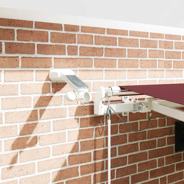 Automatische Weinrote LED Markise 450x300 cm