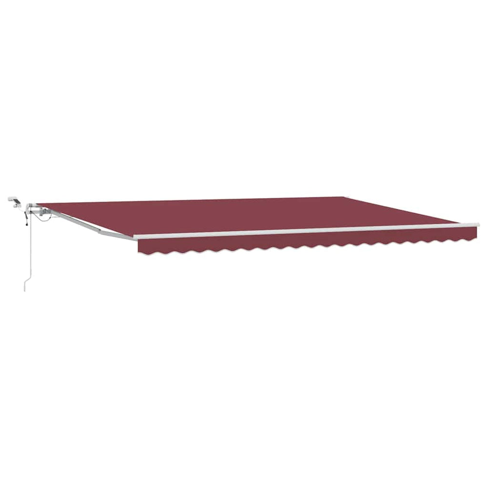 Automatische LED Markise Weinrot 500x300 cm