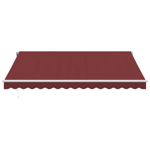 Manuelle Weinrote LED Markise 400x350 cm