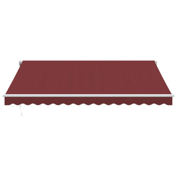 Manuelle Weinrote LED Markise 400x350 cm