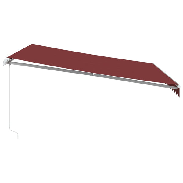 Manuelle Weinrote LED Markise 400x350 cm