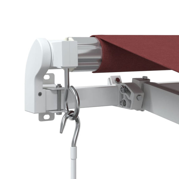 Manuelle Weinrote LED Markise 400x350 cm