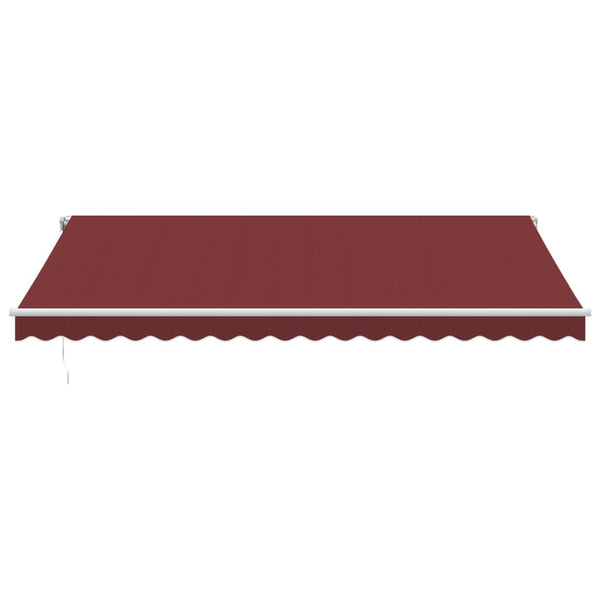 Automatische LED Markise Weinrot 450x350 cm