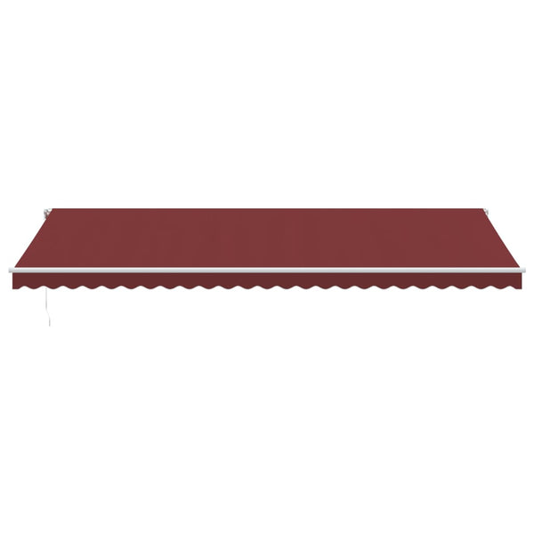vidaXL Awning Automatic Burgundy 600x350 cm