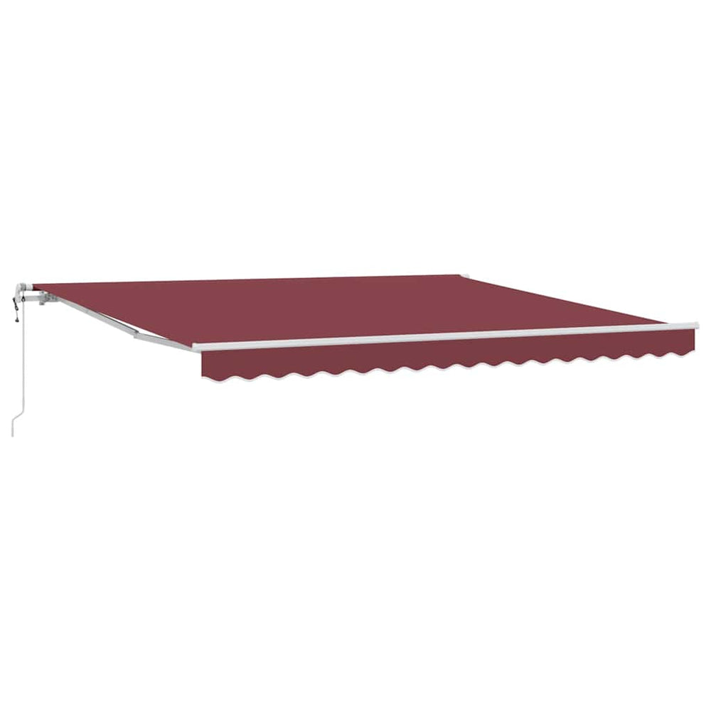 vidaXL Awning Automatic Burgundy 400x300 cm