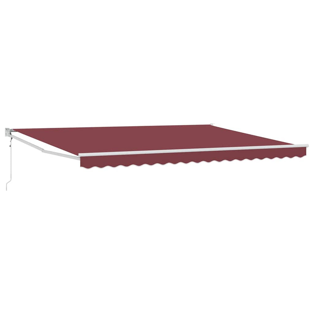 vidaXL Awning Automatic Burgundy 450x300 cm