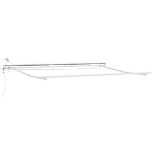 vidaXL Automatic Awning with LED Brown 450x300 cm