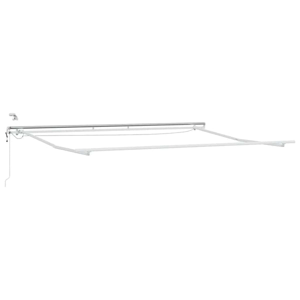 vidaXL Automatic Awning with LED Brown 450x300 cm