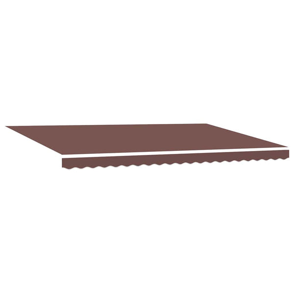 vidaXL Awning Automatic with LED Brown 500x300 cm