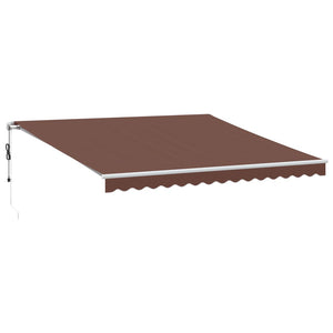 vidaXL Awning Automatic Brown 400x350 cm