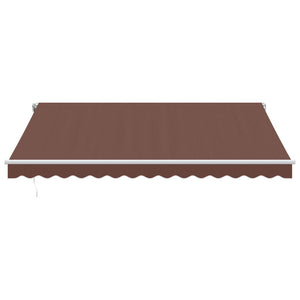 vidaXL Awning Automatic Brown 400x350 cm