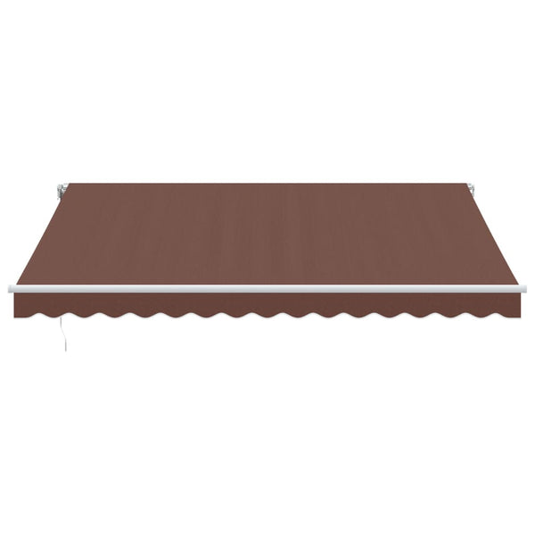 vidaXL Awning Automatic Brown 400x350 cm