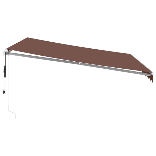 vidaXL Awning Automatic Brown 400x350 cm