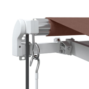 vidaXL Awning Automatic Brown 400x350 cm