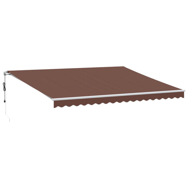 vidaXL Awning Automatic Brown 450x350 cm