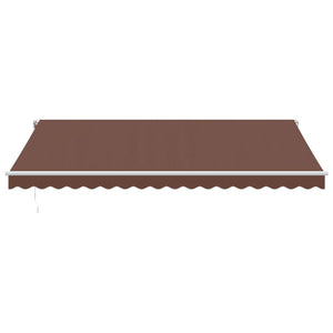 vidaXL Awning Automatic Brown 450x350 cm