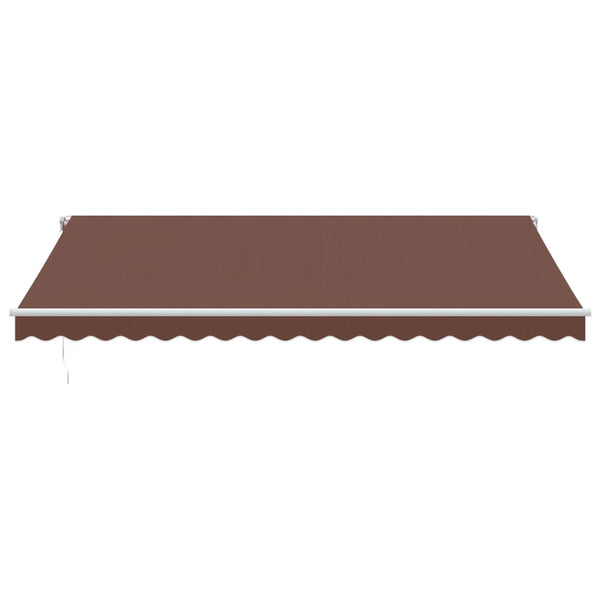 vidaXL Awning Automatic Brown 450x350 cm